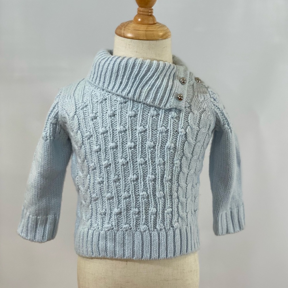 Blue tricot Janie and Jack 3 6 mo